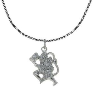 Hindu God Hanuman Pendant and Chain