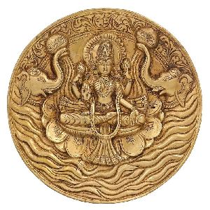 Hinduism Decor Goddess Lakshmi Brass Statue