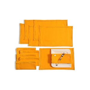 Solid Color Dining Mat and Napkin Set