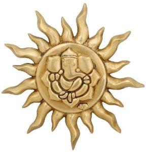 Sun And Ganesha Wall hanging Statue