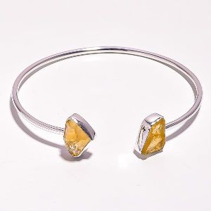 Citrine Raw Gemstone Bangle