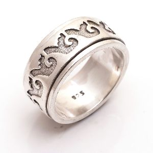 Sterling Silver Designer Spinner Ring