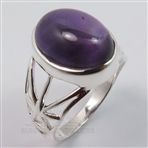 AMETHYST Gemstone 925 Solid Sterling Silver Designer Ring