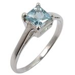 Love Gift Ring Choose Any Size 925 Solid Sterling Silver BLUE TOPAZ Gemstone