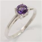 Amethyst Gemstone 925 Sterling Silver Ring