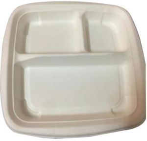 Disposable Sugarcane Bagasse Plate