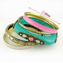 925 Multicolor Fashion Bangle Set