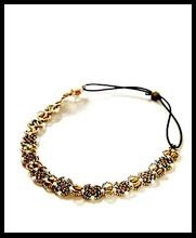 metal wired beaded hot look Headband