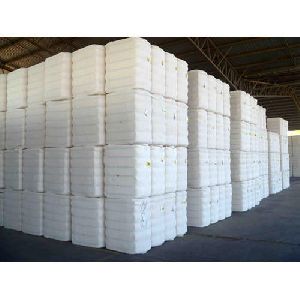 white cotton bales