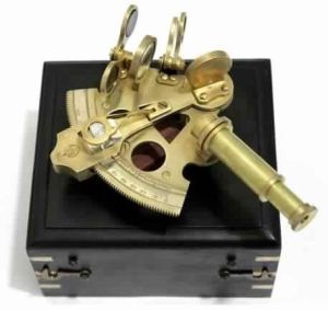 Antique Brass Navigation Sextant