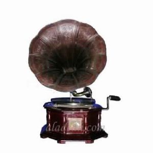 Antique Brass Victor Gramophone