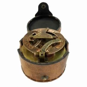 Brass Antique Drum Sundial Compass