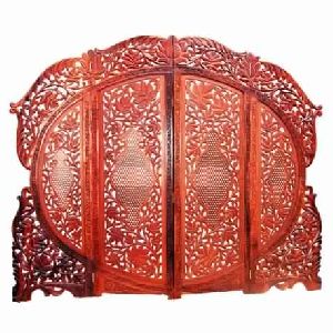 Carved Sheesham wood partition