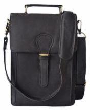 leather messenger bag School office bag