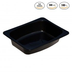 Food Container 500 ML Black