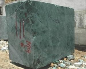 green granite blocks