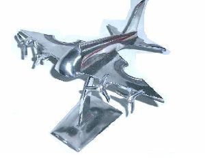 Aluminium aeroplane replica