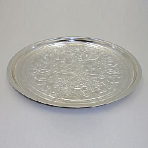 silver Plated Iron Round Serving Plates