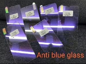 Anti Blue Ray Blue Shining Tempered Glass