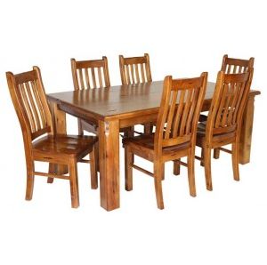 7 PIECE SQUATTER DINING SUITE 7PIECE