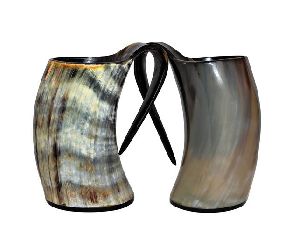 Drinking Horn Mugs Handmade Horn Mug Tankard