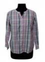 WOMEN COTTON CHECK PRINT SHIRT