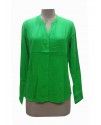 WOMEN SOLID GREEN SHIRT