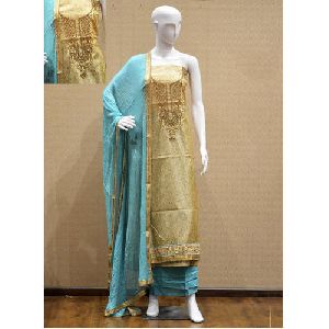 Georgette Party Wear Ladies Suit Material