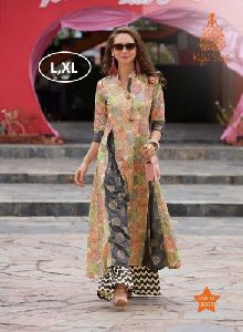 Ladies Cotton Palazzo Suit