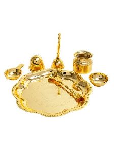 Brass Pooja Thali Set