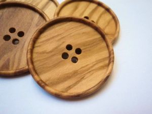 Matte Wooden Button