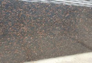 Glossy Tan Brown Granite Slab