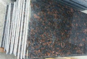 Polished Tan Brown Granite Slab