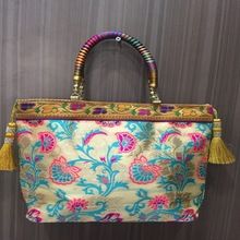 fabrics embroidery Handbags