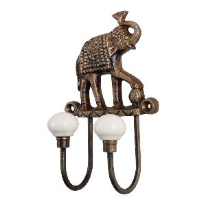 Antique Elephant Iron Decorative Hooks