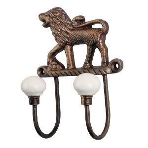 Antique Lion Iron Decorative Hooks