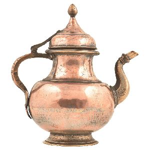 Brass Hand Hammered Copper Holy Water Pot