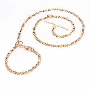 Brass T-Bar Dog Chain