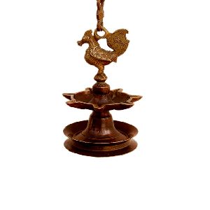 Bronze Oil Lamp-451 (Ht -31 Inches)