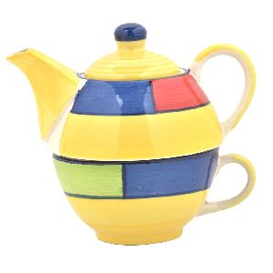 Ceramic Cup With Kettle Set
