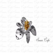 Silver Plated Orchid Flower