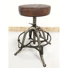 bar stool with leather seat