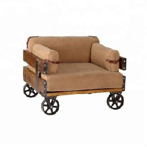 genuine leather living room sofa with wheels