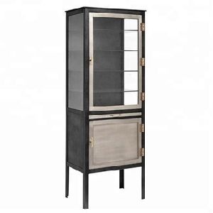 metal one door display cabinet