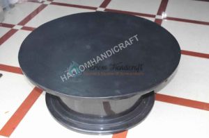 Dia Black Marble Round Table Top Base Leg