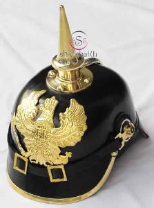 German Pickelhaube Leather Helmet