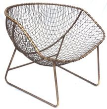 Metal Wire Woven Dining Chair
