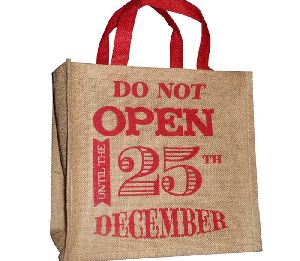 Jute Christmas Gift Bag