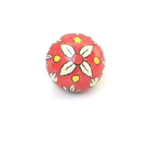 Handpainted Ceramic Knob