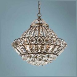 Round crystal iron chandelier